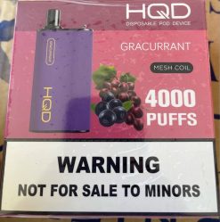HQD BOX 4000 bocanadas grosella 84J298 HQD flavors vape