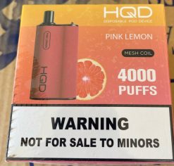 HQD BOX 4000 bocanadas limon rosa 84J275 HQD vape barcelona
