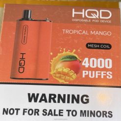 HQD BOX 4000 bocanadas mango tropical 84J279 HQD vapes sale