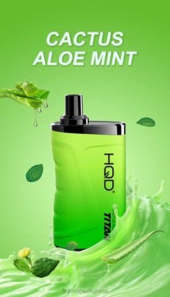HQD TITAN 7000 bocanadas cactus aloe menta 84J22 HQD vape españa
