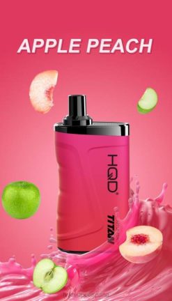 HQD TITAN 7000 bocanadas durazno manzana 84J212 HQD vape españa