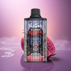 Vapsolo Super 15000 Puffs Dragonfruta Fresa Hielo Negro 40ml 850mAh