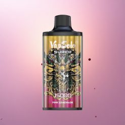Vapsolo Super 15000 Puffs Limonada Rosa Súper 40ml 20mg nicotina 850mAh
